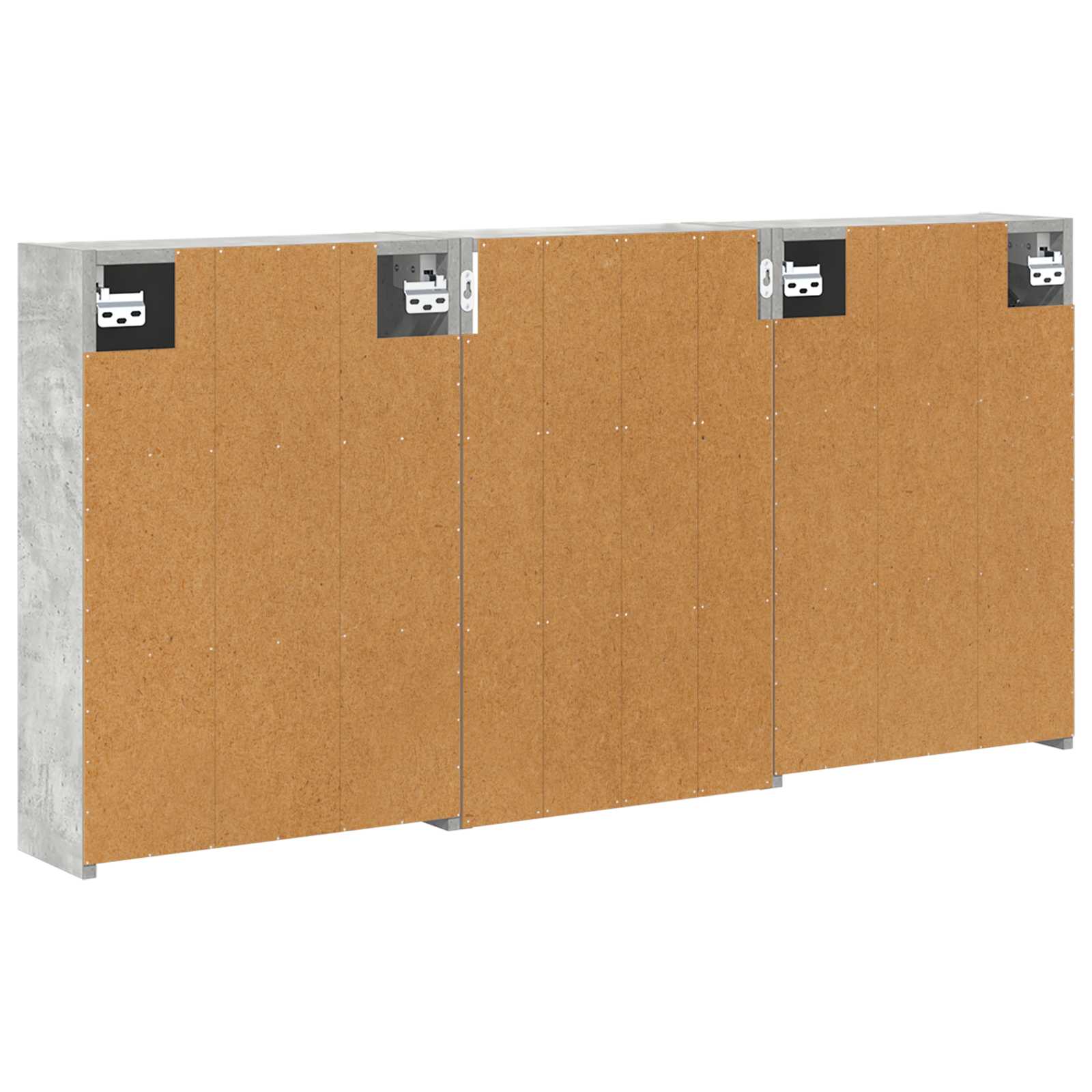 Vonios spintos komplektas su lentyna 3 pcs 126 x 16 x 62.5 cm
