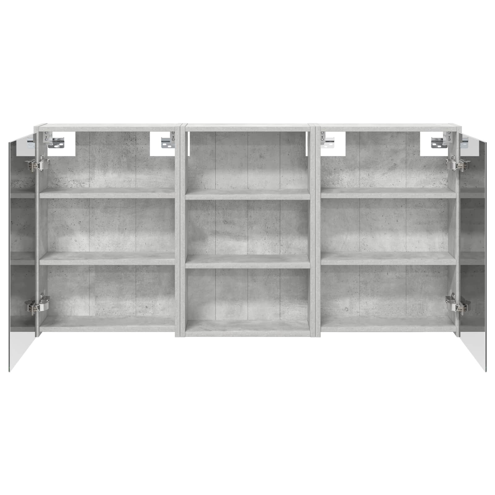 Vonios spintos komplektas su lentyna 3 pcs 126 x 16 x 62.5 cm