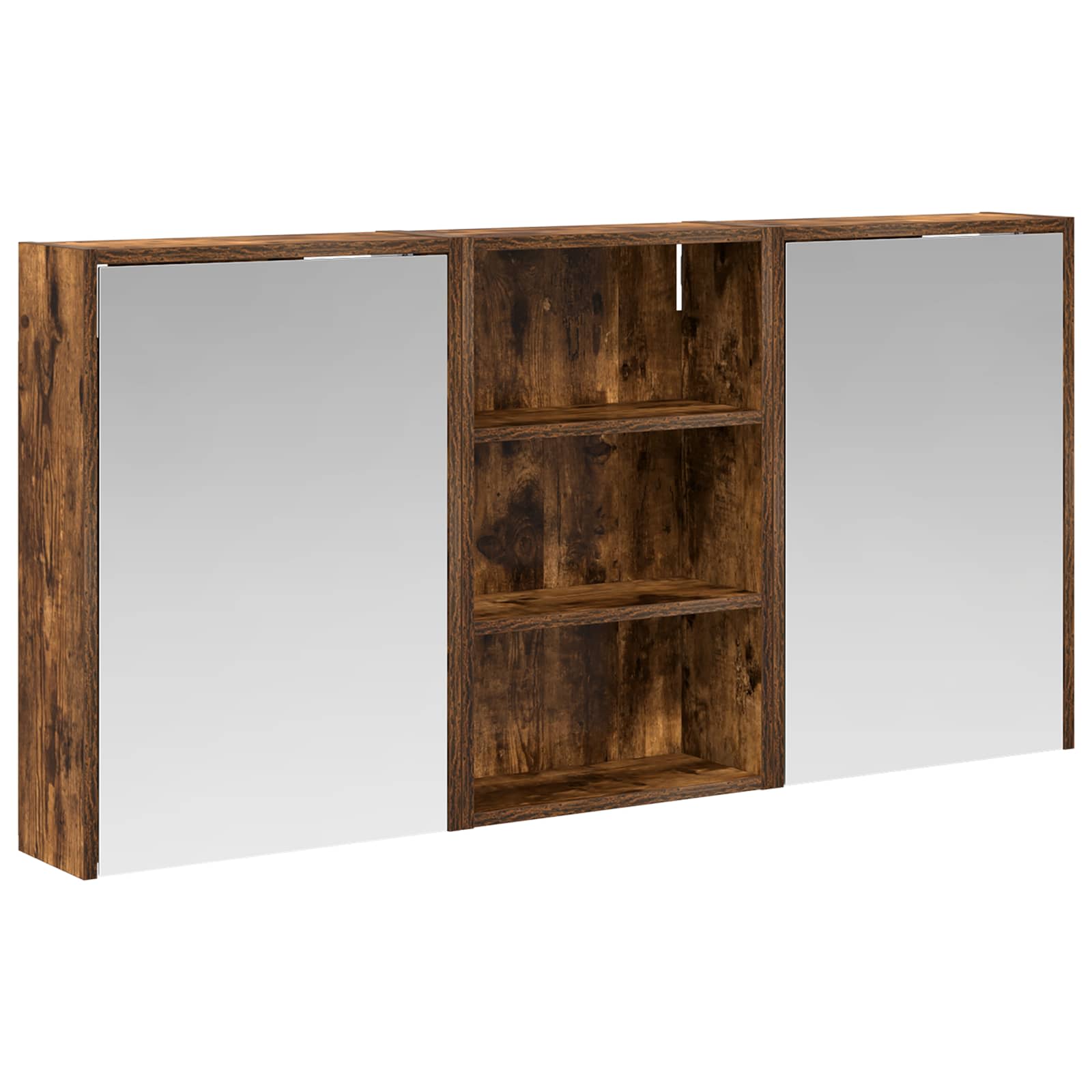 Vonios spintos komplektas su lentyna 3 pcs 126 x 16 x 62.5 cm