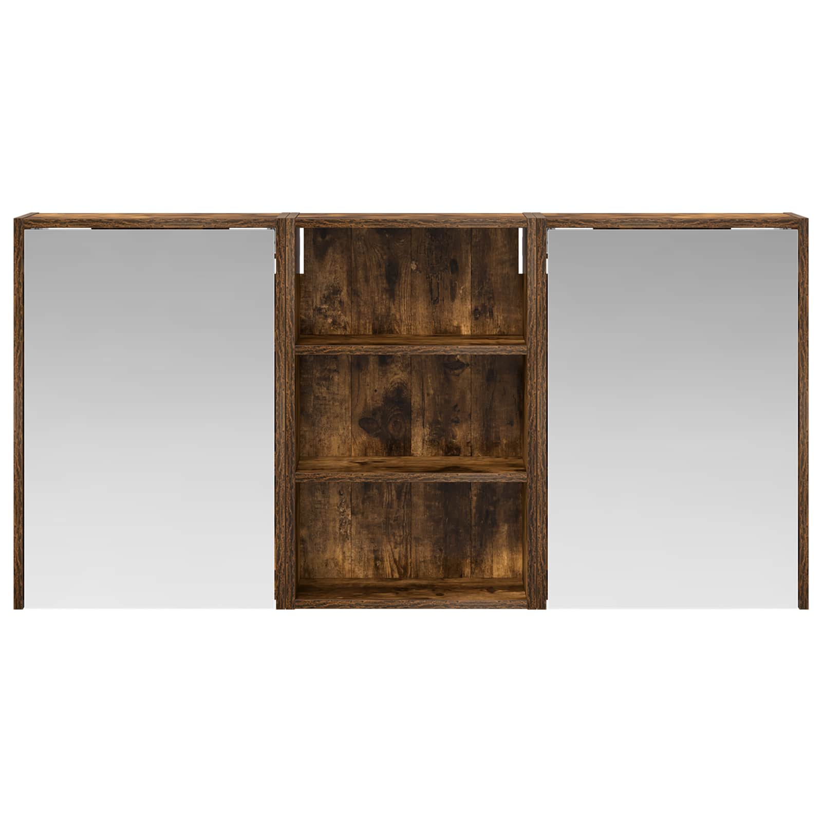 Vonios spintos komplektas su lentyna 3 pcs 126 x 16 x 62.5 cm