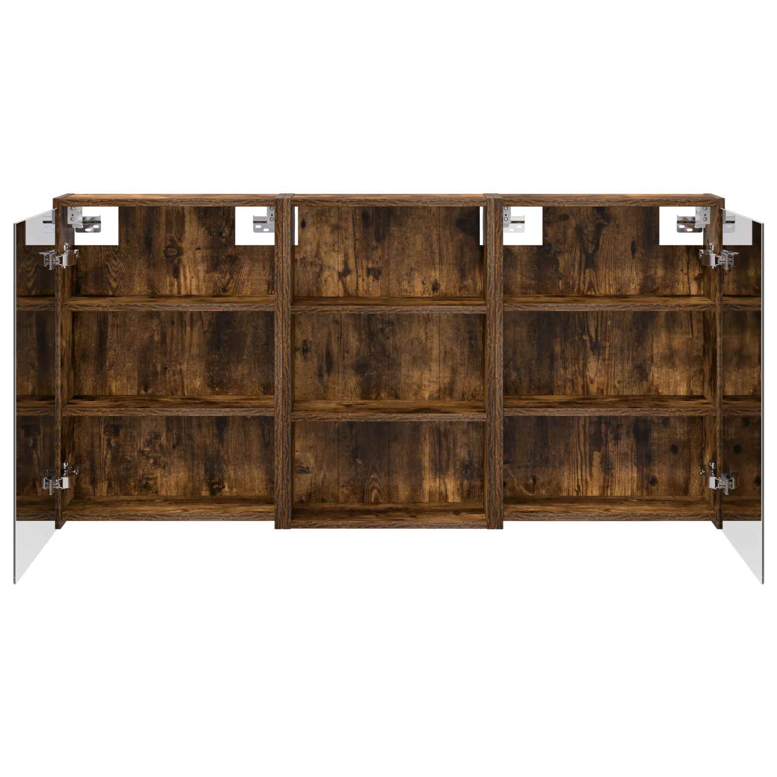 Vonios spintos komplektas su lentyna 3 pcs 126 x 16 x 62.5 cm