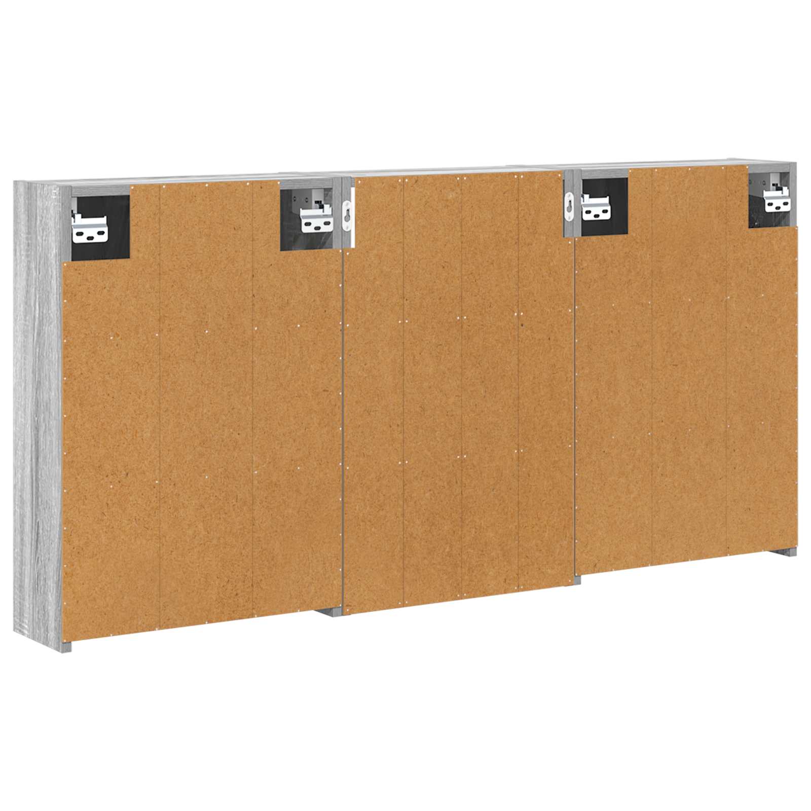 Vonios spintos komplektas su lentyna 3 pcs 126 x 16 x 62.5 cm