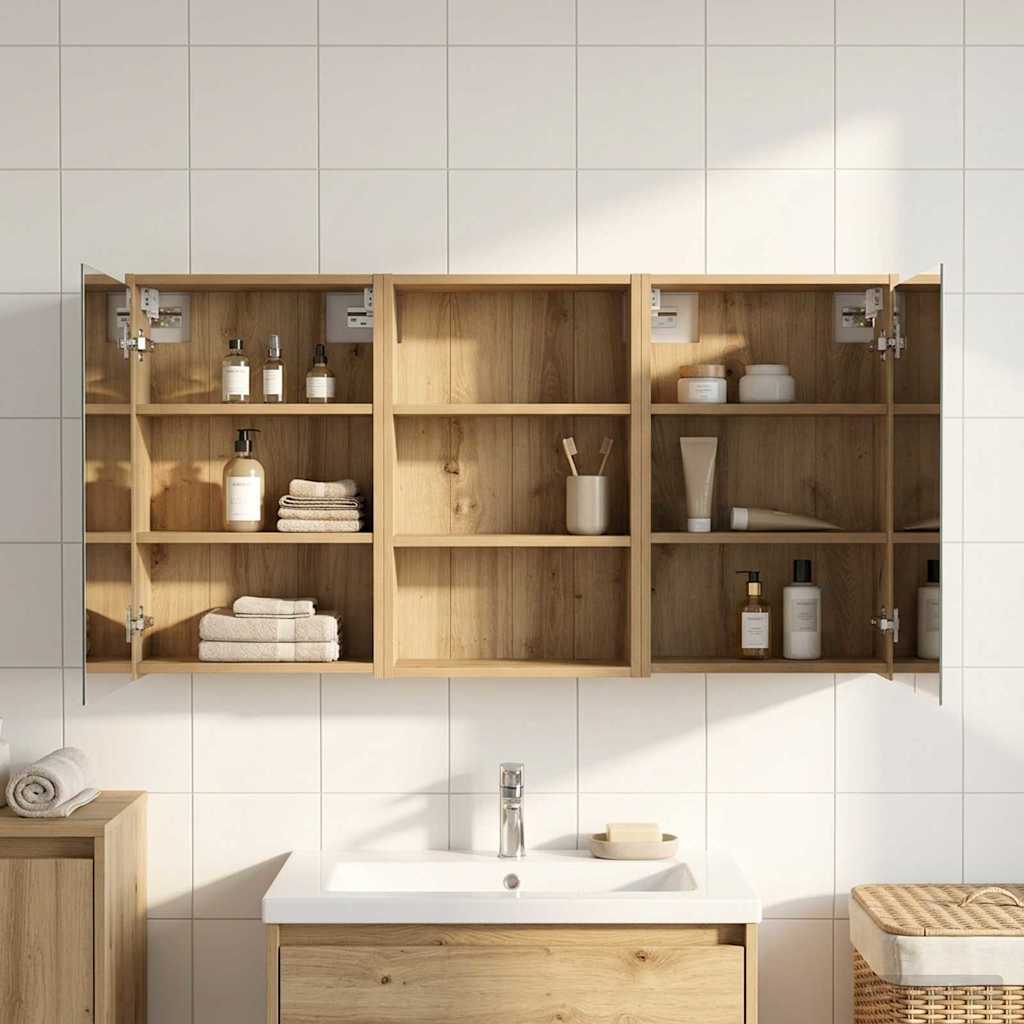 Vonios spintos komplektas 3 vnt. 126 x 16 x 62.5 cm