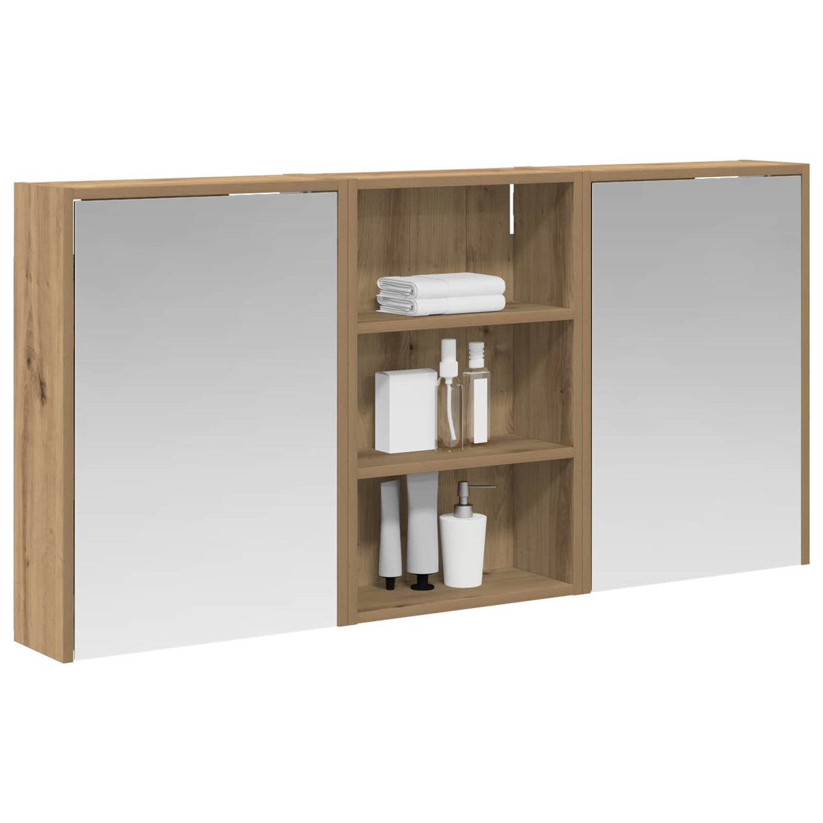 Vonios spintos komplektas 3 vnt. 126 x 16 x 62.5 cm