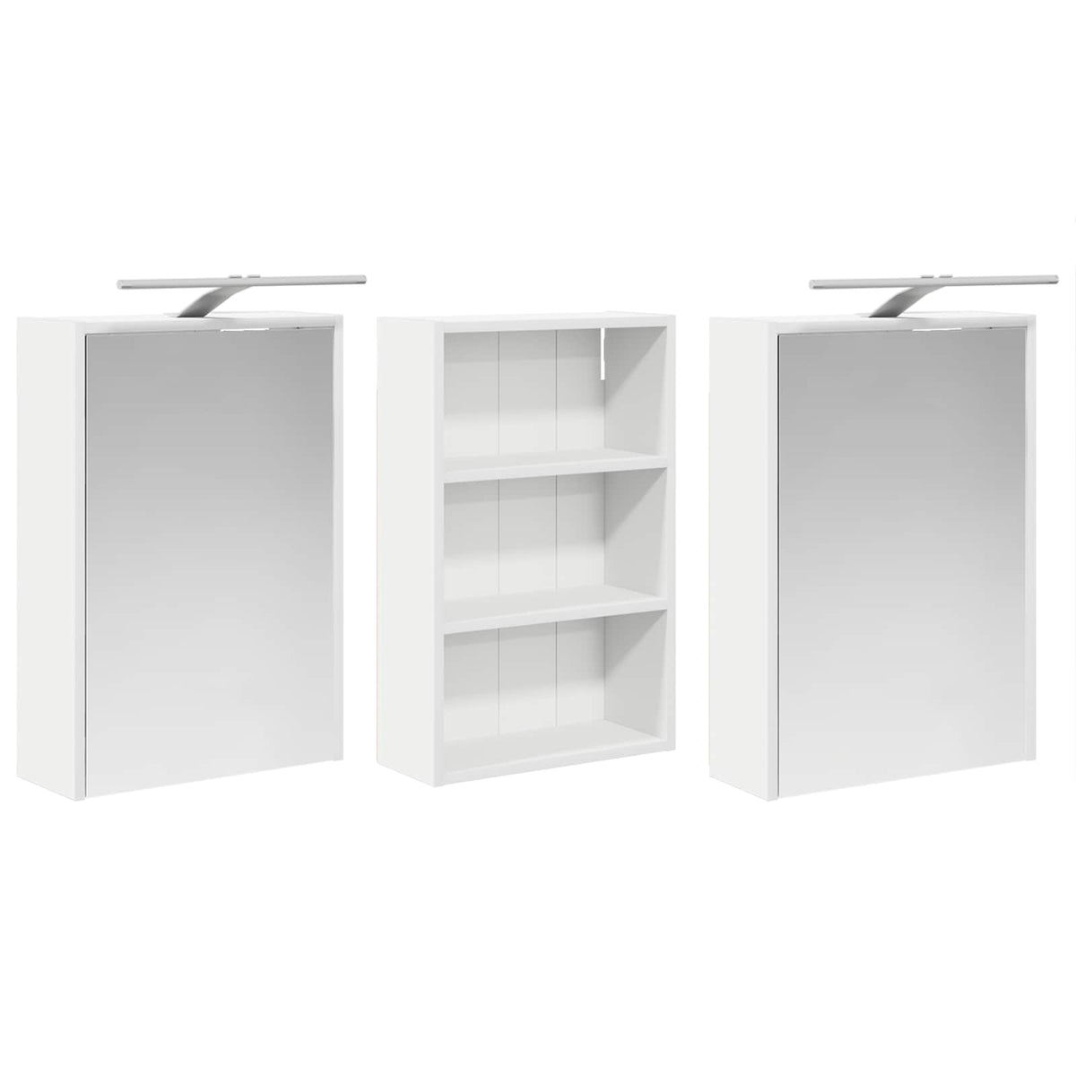 Vonios spintos komplektas 3 vnt. 126 x 16 x 62.5 cm