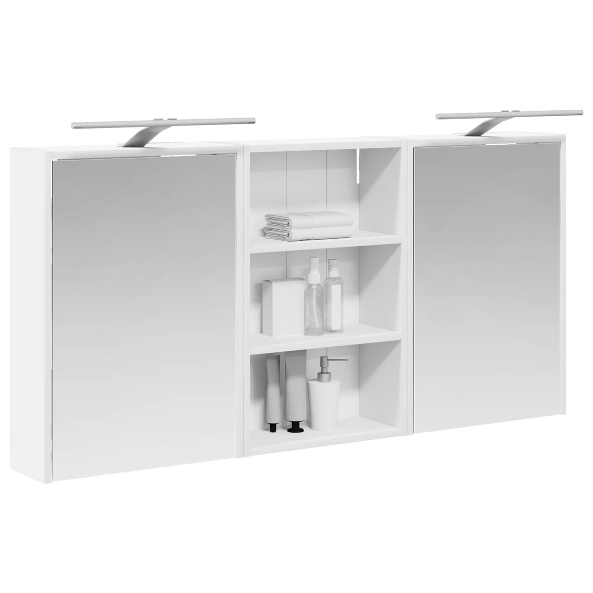 Vonios spintos komplektas 3 vnt. 126 x 16 x 62.5 cm
