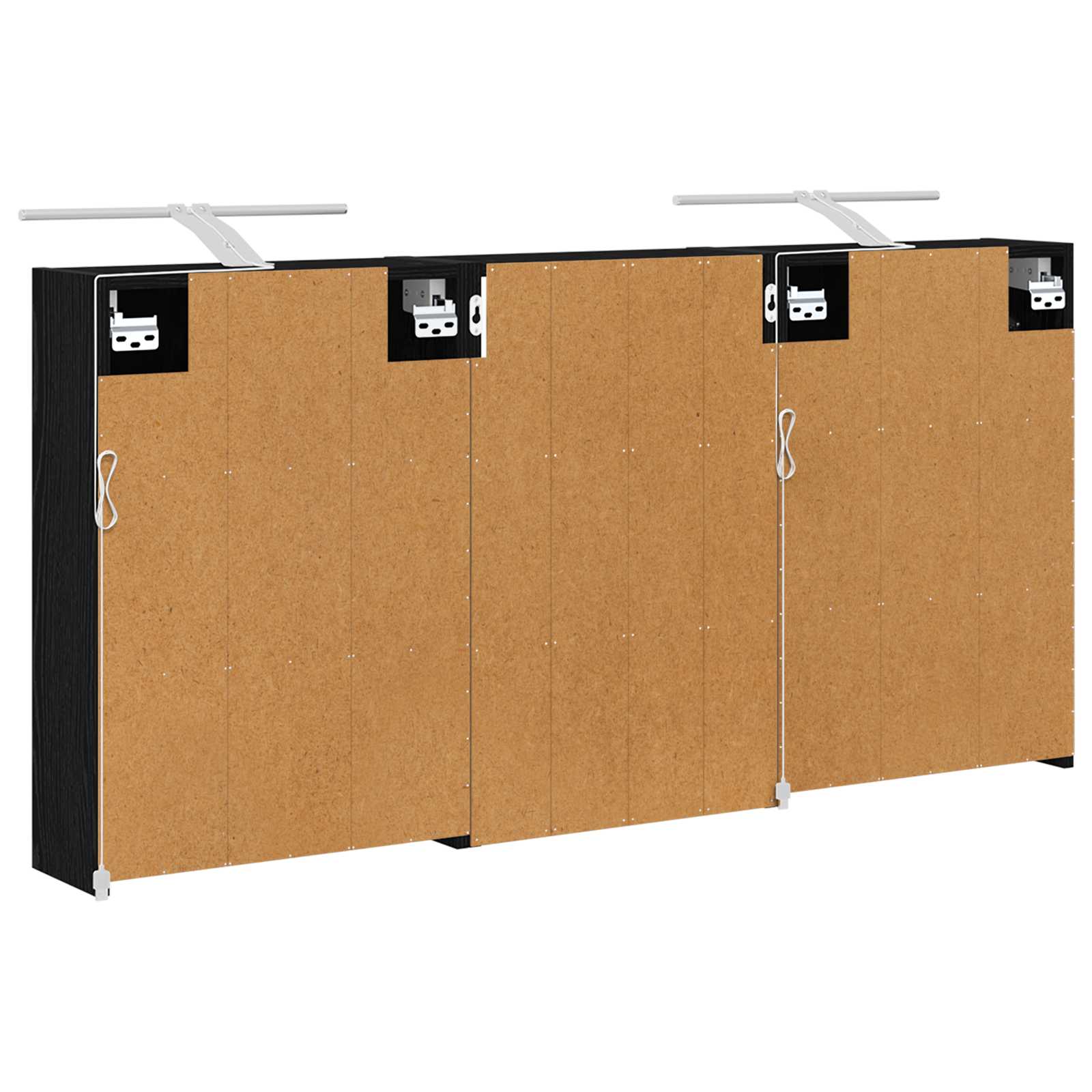 Vonios spintos komplektas su lentyna 3 pcs 126 x 16 x 62.5 cm