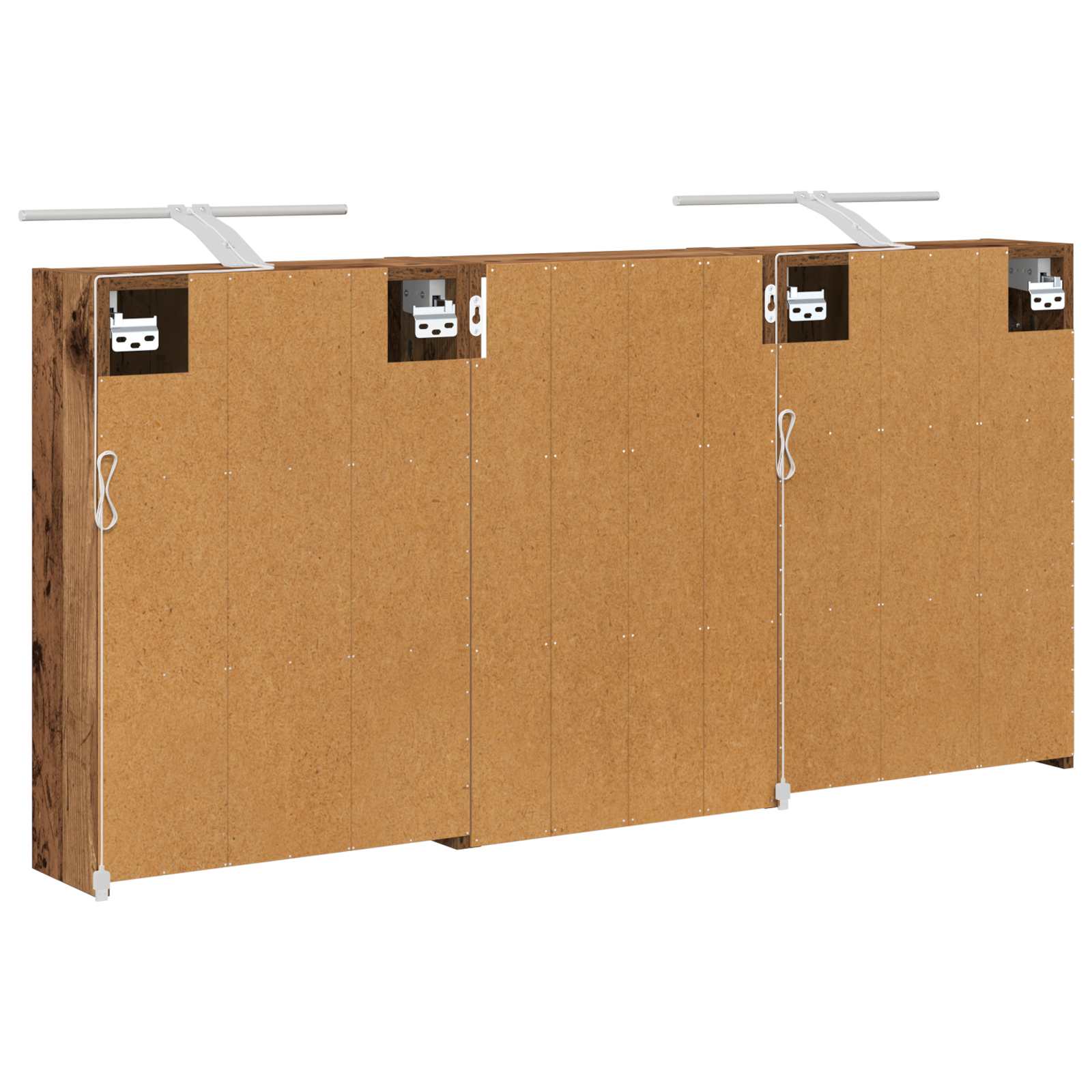 Vonios spintos komplektas 3 vnt. 126 x 16 x 62.5 cm