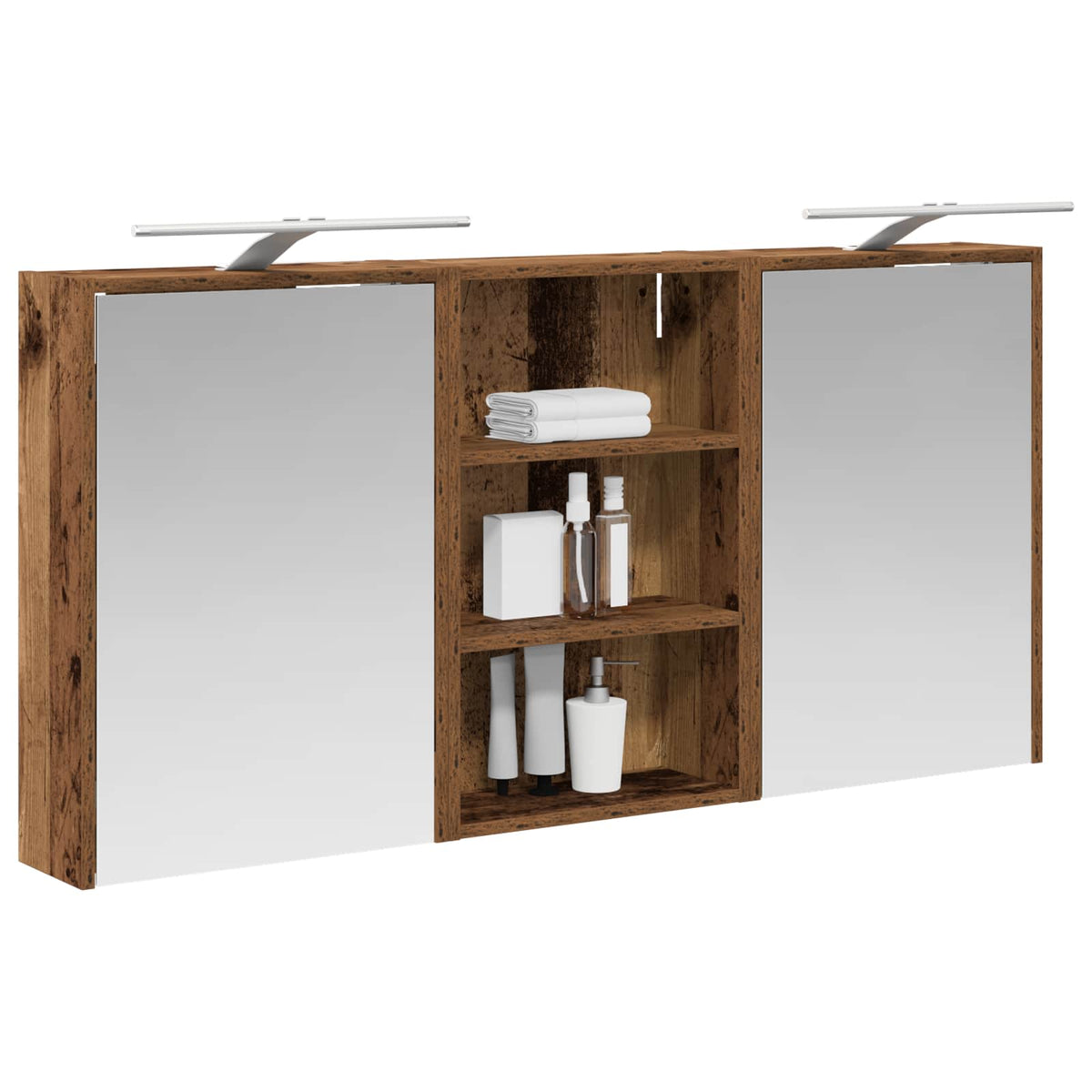 Vonios spintos komplektas 3 vnt. 126 x 16 x 62.5 cm