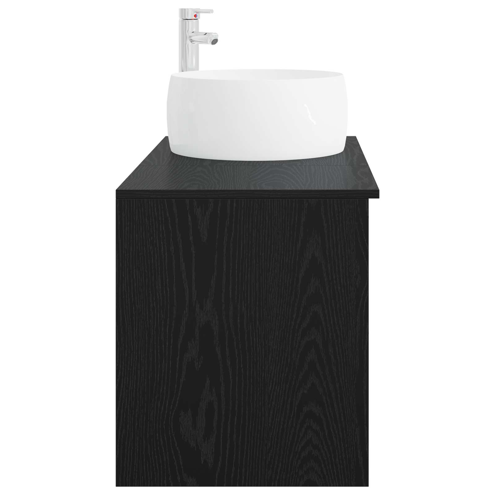 Vonios baldų rinkinys 2 pcs Juodojo ąžuolo Apdirbta mediena