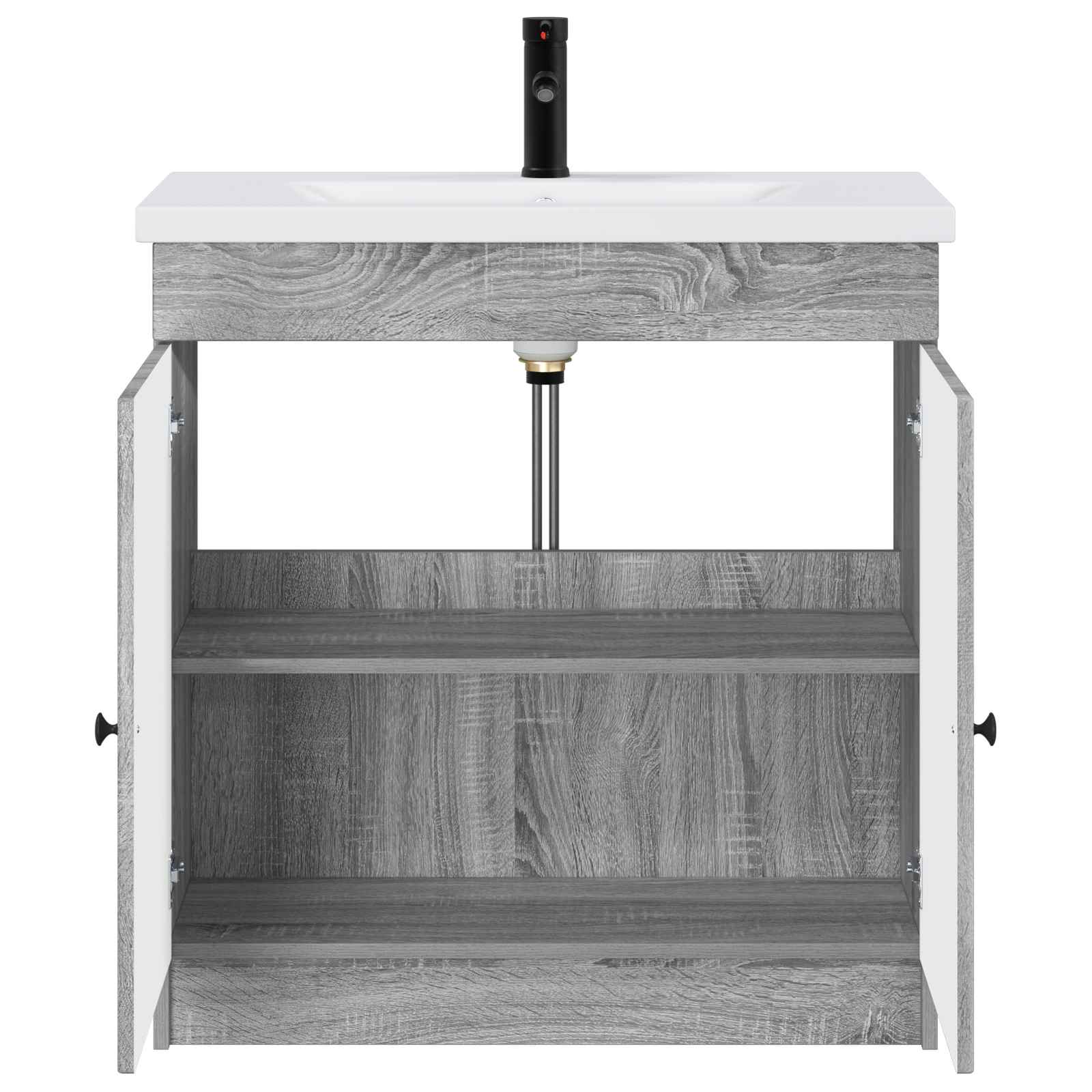 Vonios baldų rinkinys Pilka Sonoma 56 x 37,5 x 81 cm