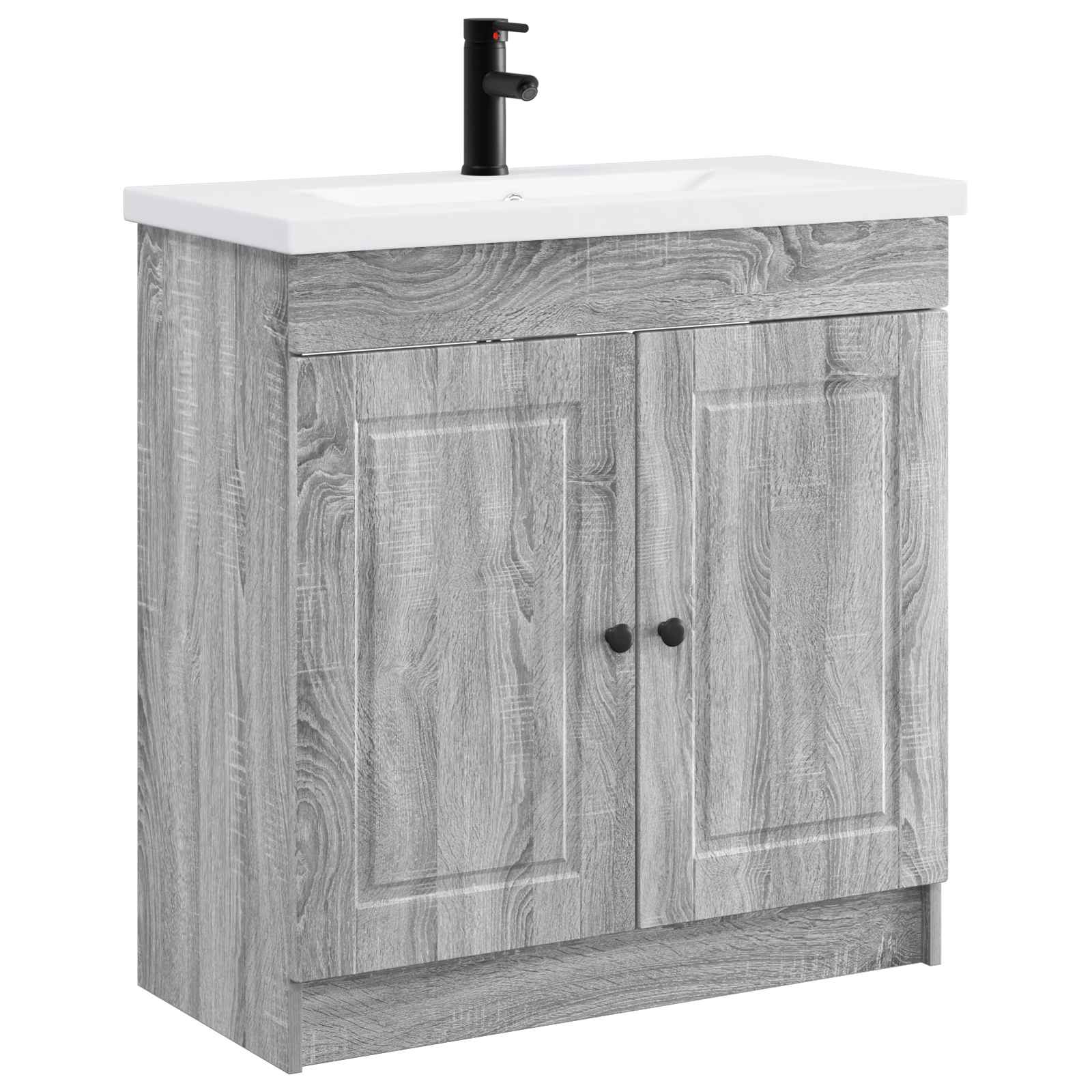 Vonios baldų rinkinys Pilka Sonoma 78,5 x 37,5 x 81 cm