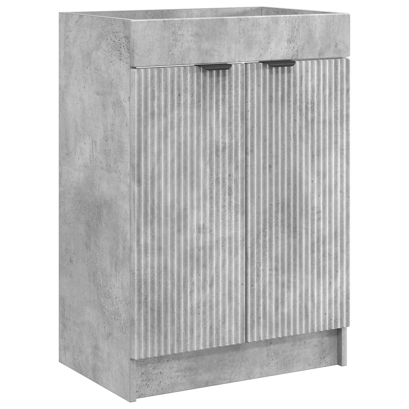 Vonios baldų rinkinys Betono pilka 56 x 37,5 x 81 cm