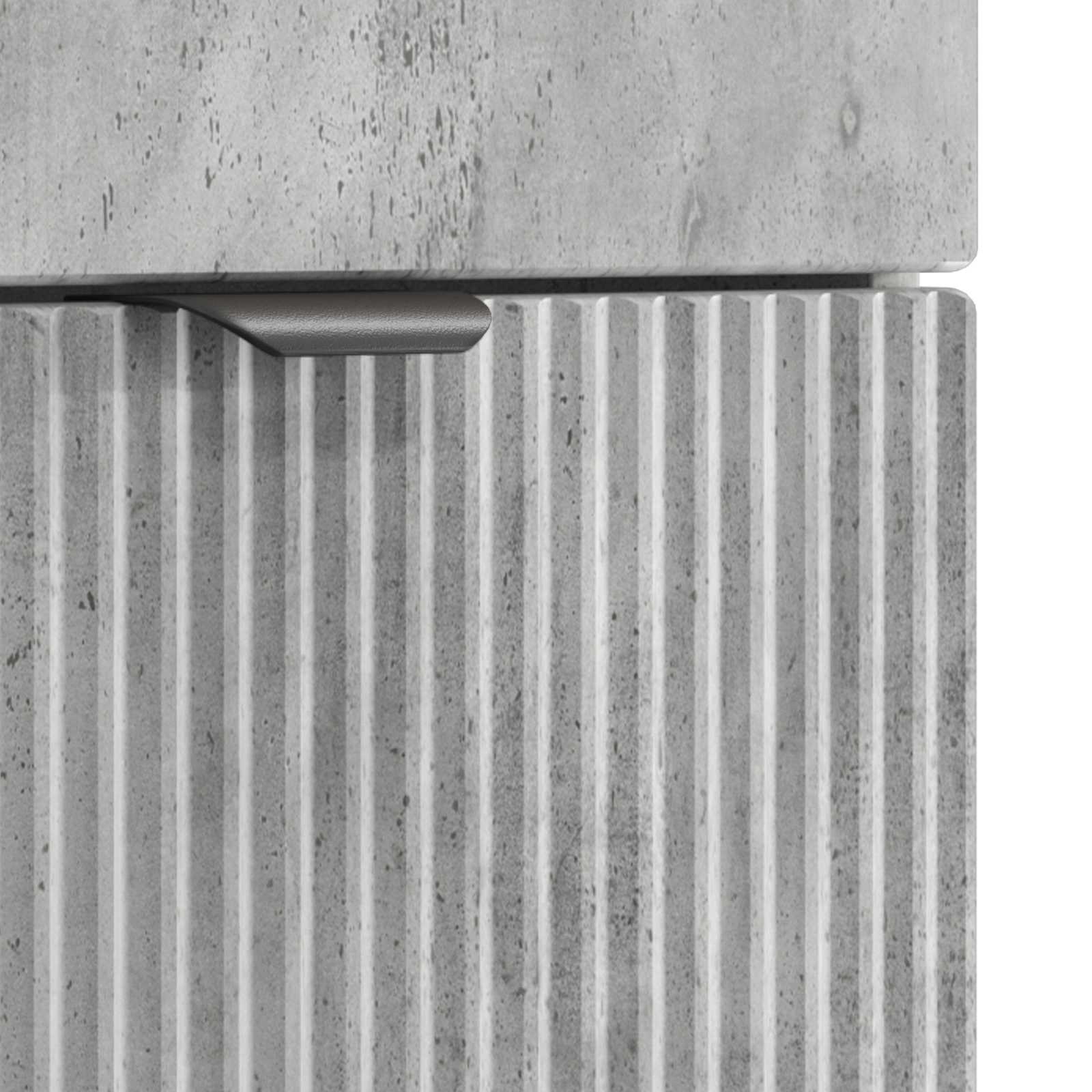Vonios baldų rinkinys Betono pilka 78,5 x 37,5 x 81 cm
