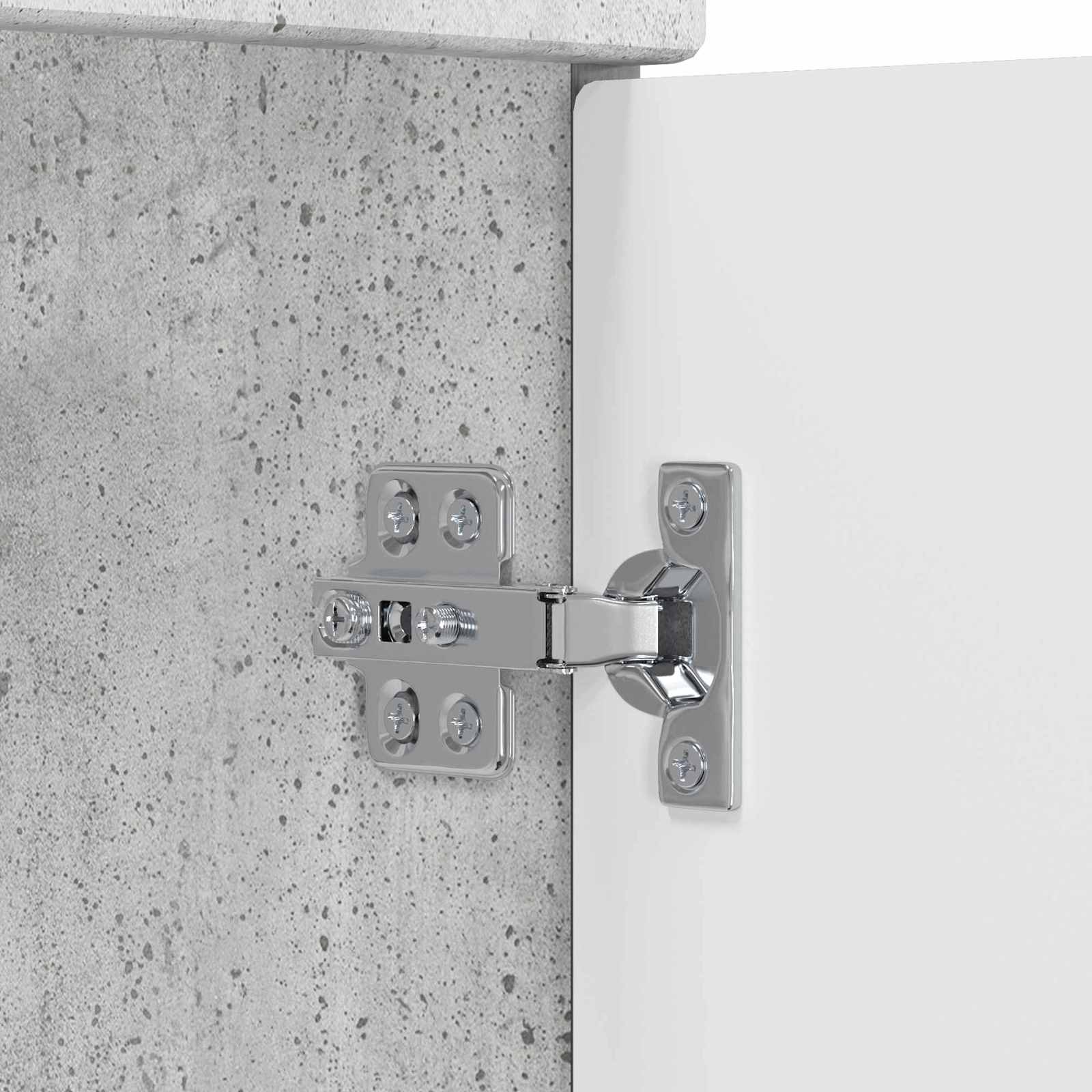 Vonios baldų rinkinys Betono pilka 78,5 x 37,5 x 81 cm