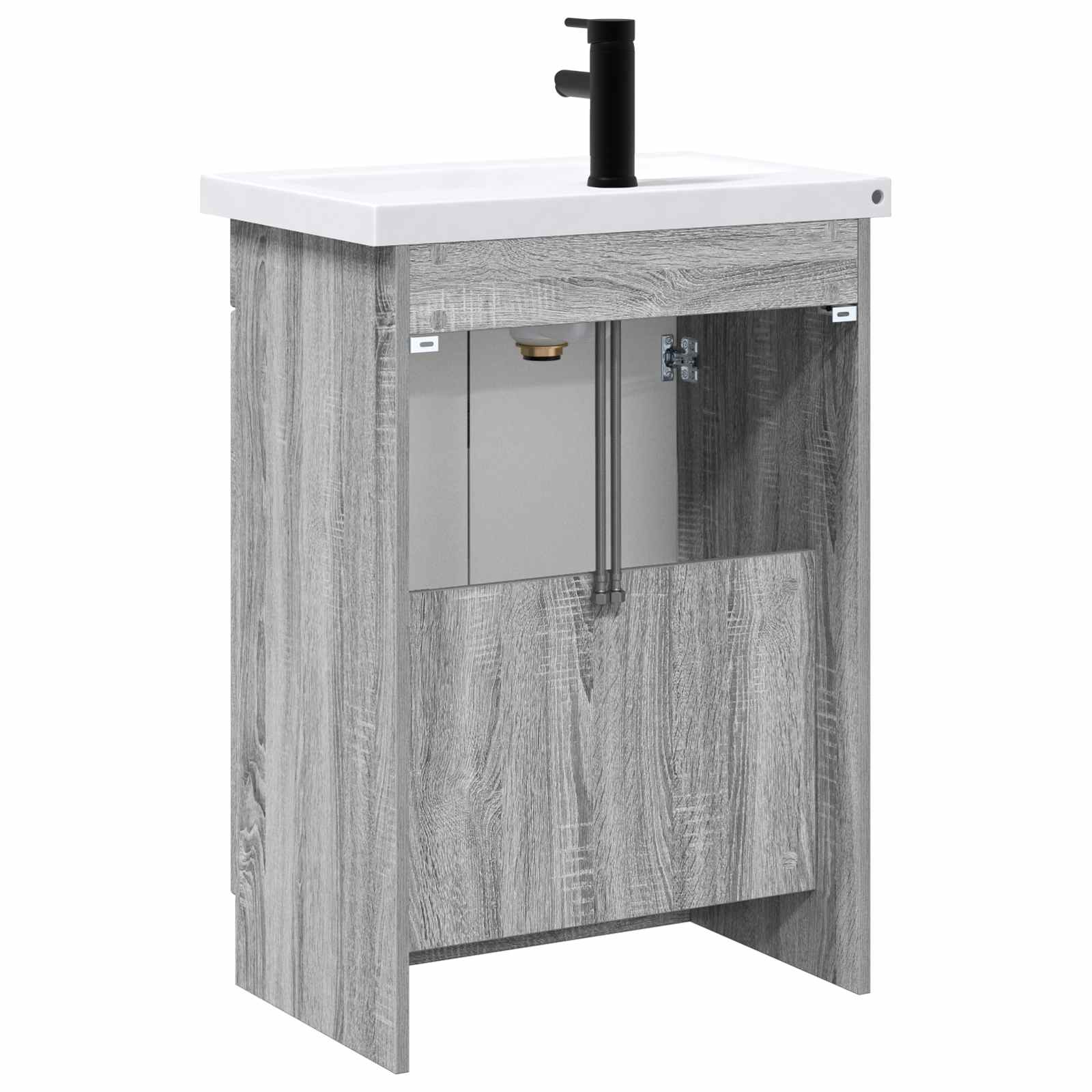 Vonios baldų rinkinys Pilka Sonoma 78,5 x 37,5 x 81 cm