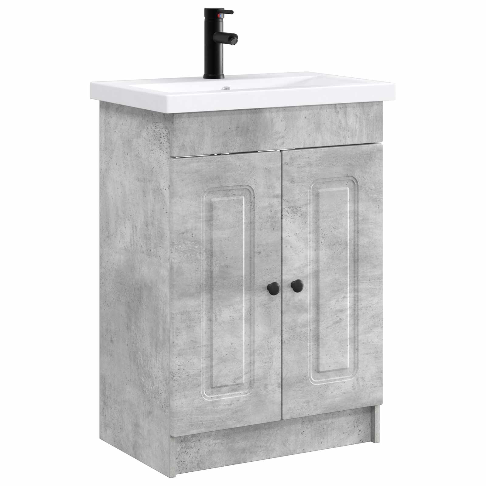 Vonios baldų rinkinys Betono pilka 78,5 x 37,5 x 81 cm