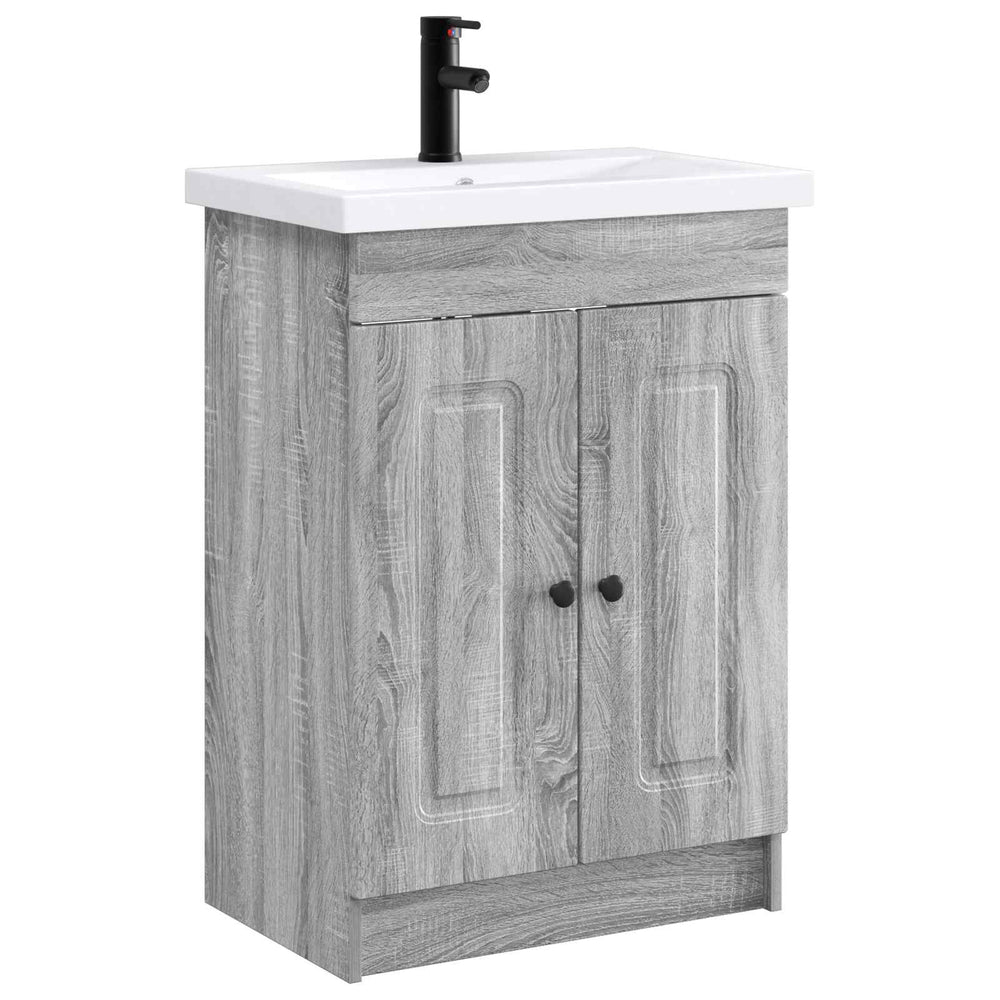 Vonios baldų rinkinys Pilka Sonoma 78,5 x 37,5 x 81 cm