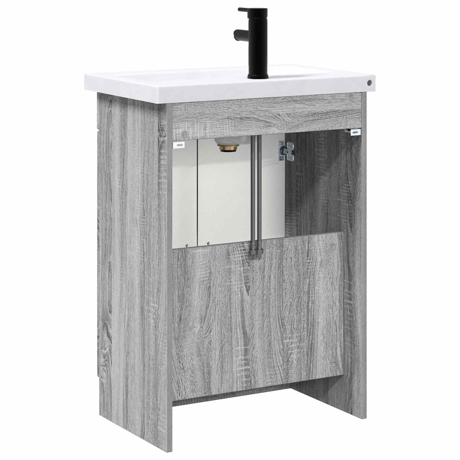 Vonios baldų rinkinys Pilka Sonoma 78,5 x 37,5 x 81 cm