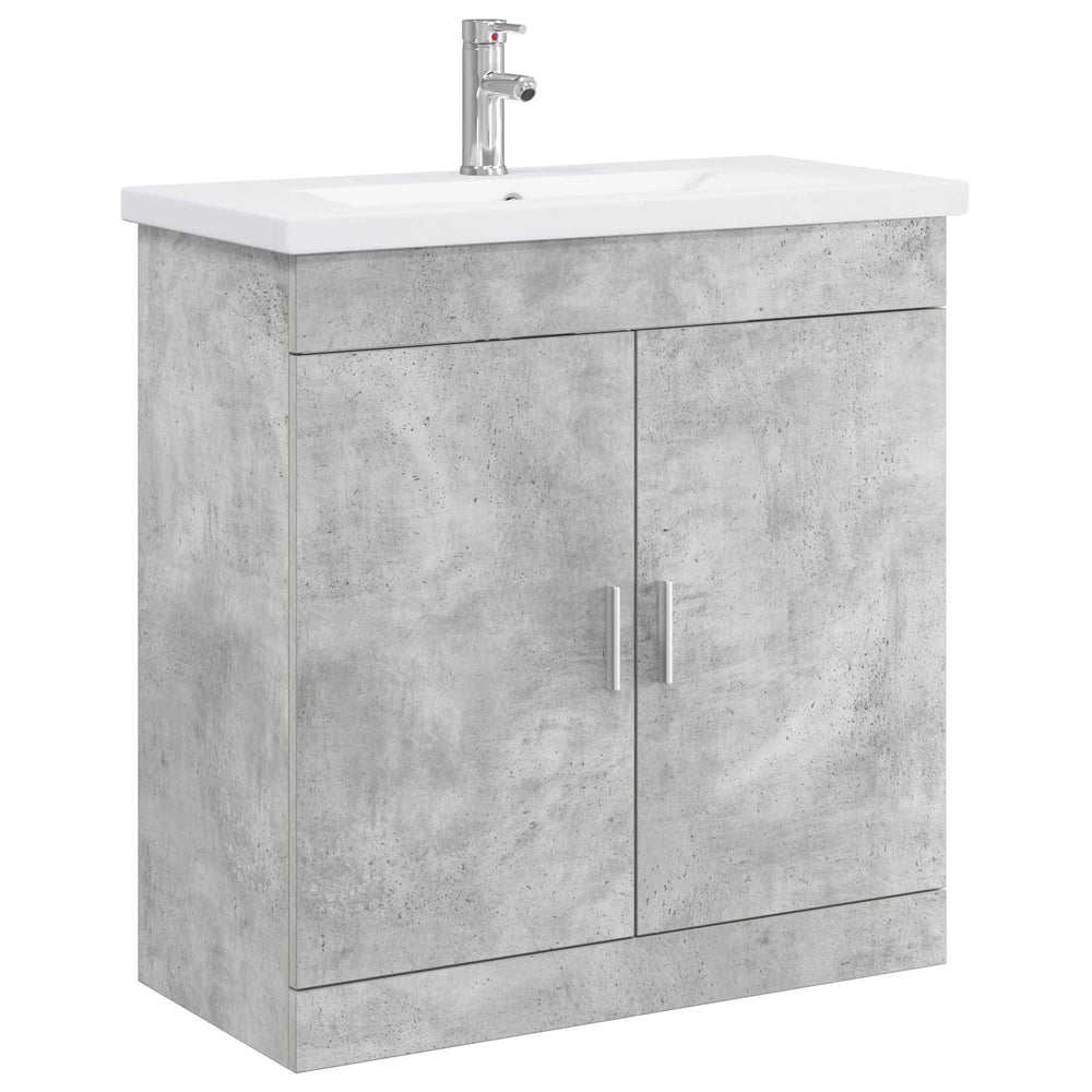 Vonios baldų rinkinys Betono pilka 81 x 40 x 84,5 cm