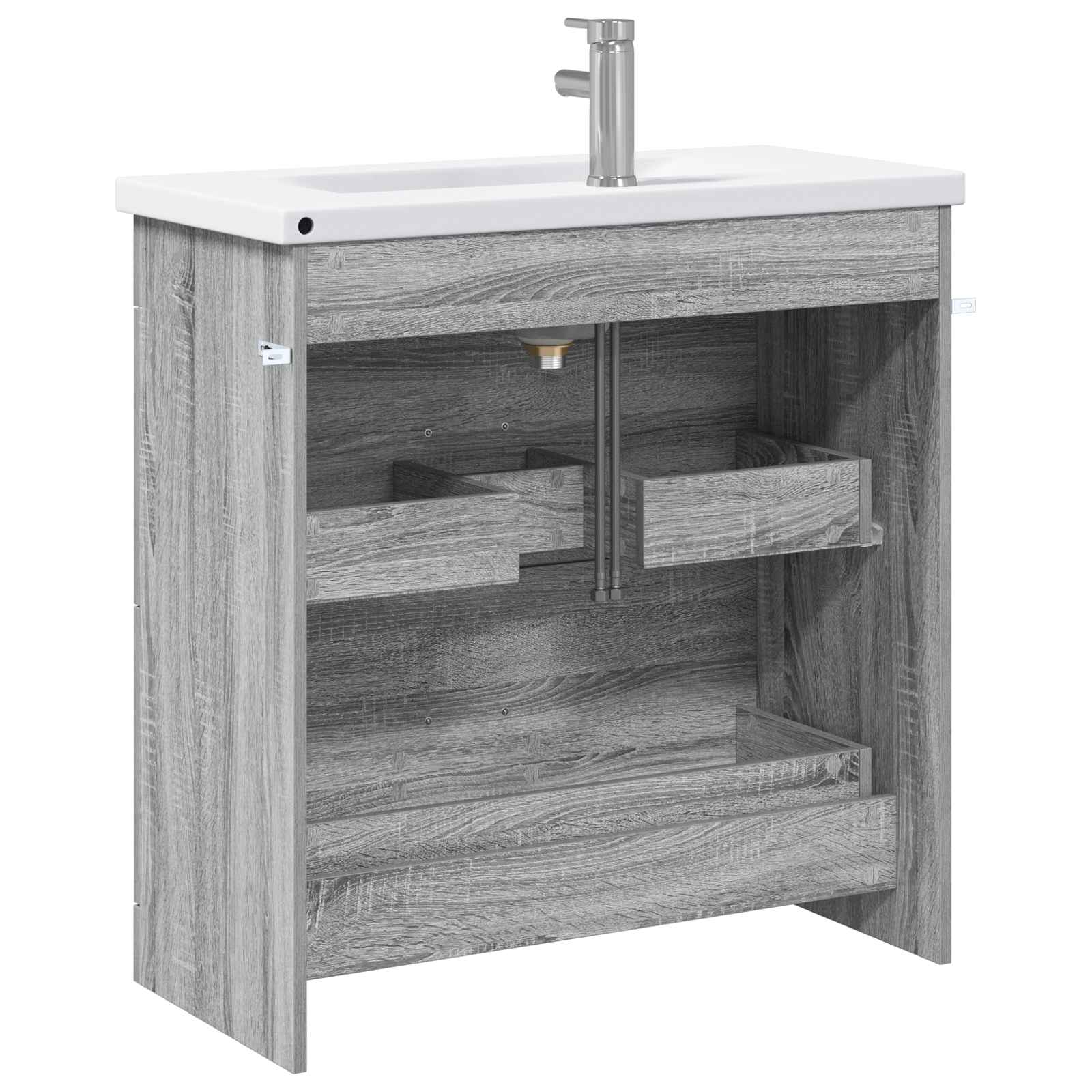 Vonios baldų rinkinys Pilka Sonoma 81 x 40 x 84,5 cm