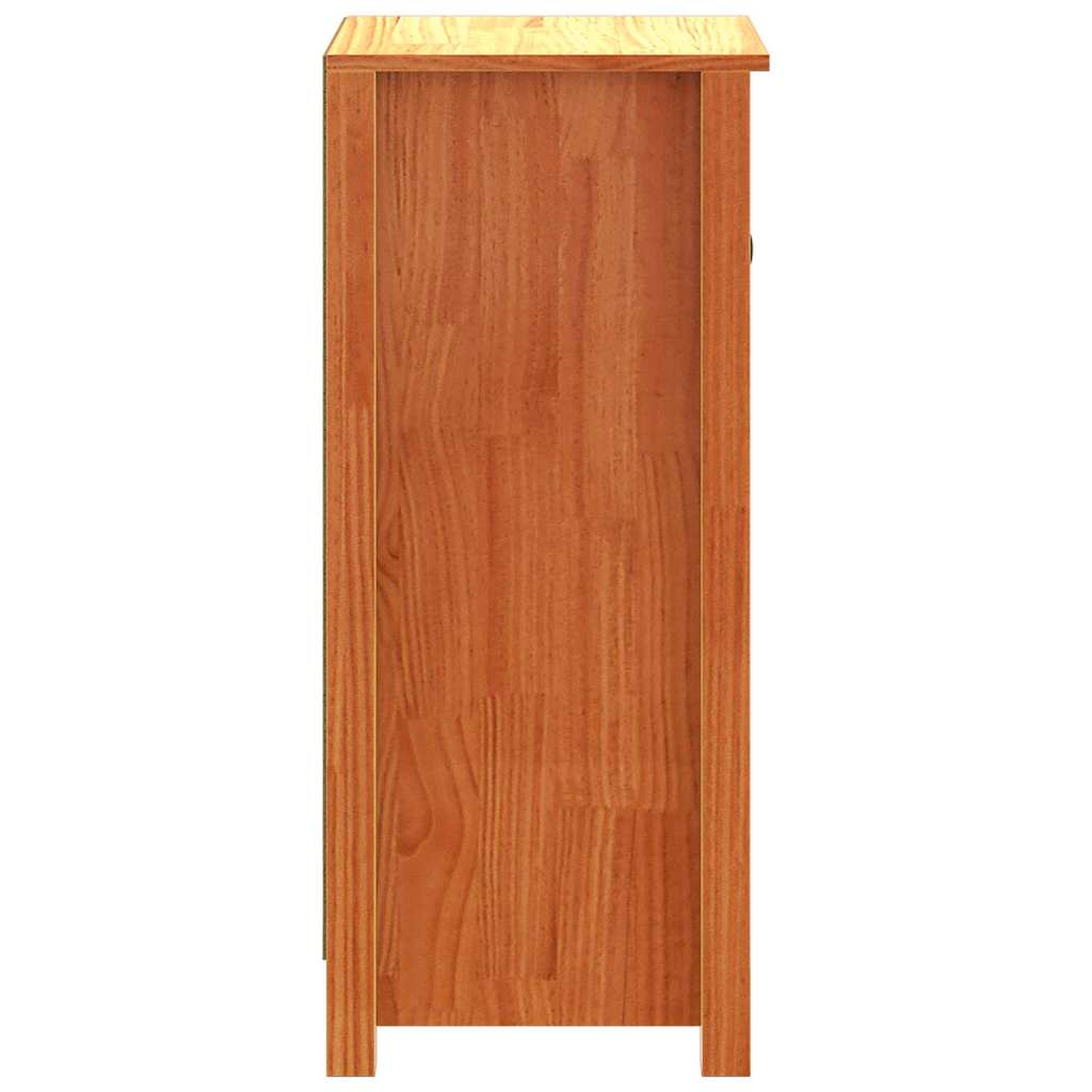 Shoe cabinet Waxed brown 39 x 34.5 x 80 cm Solid pine wood