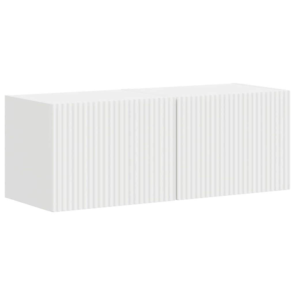 TV sieninė spintelė 2 pcs Balta 39 x 31 x 29,5 cm