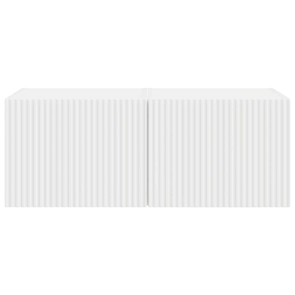 TV sieninė spintelė 2 pcs Balta 39 x 31 x 29,5 cm