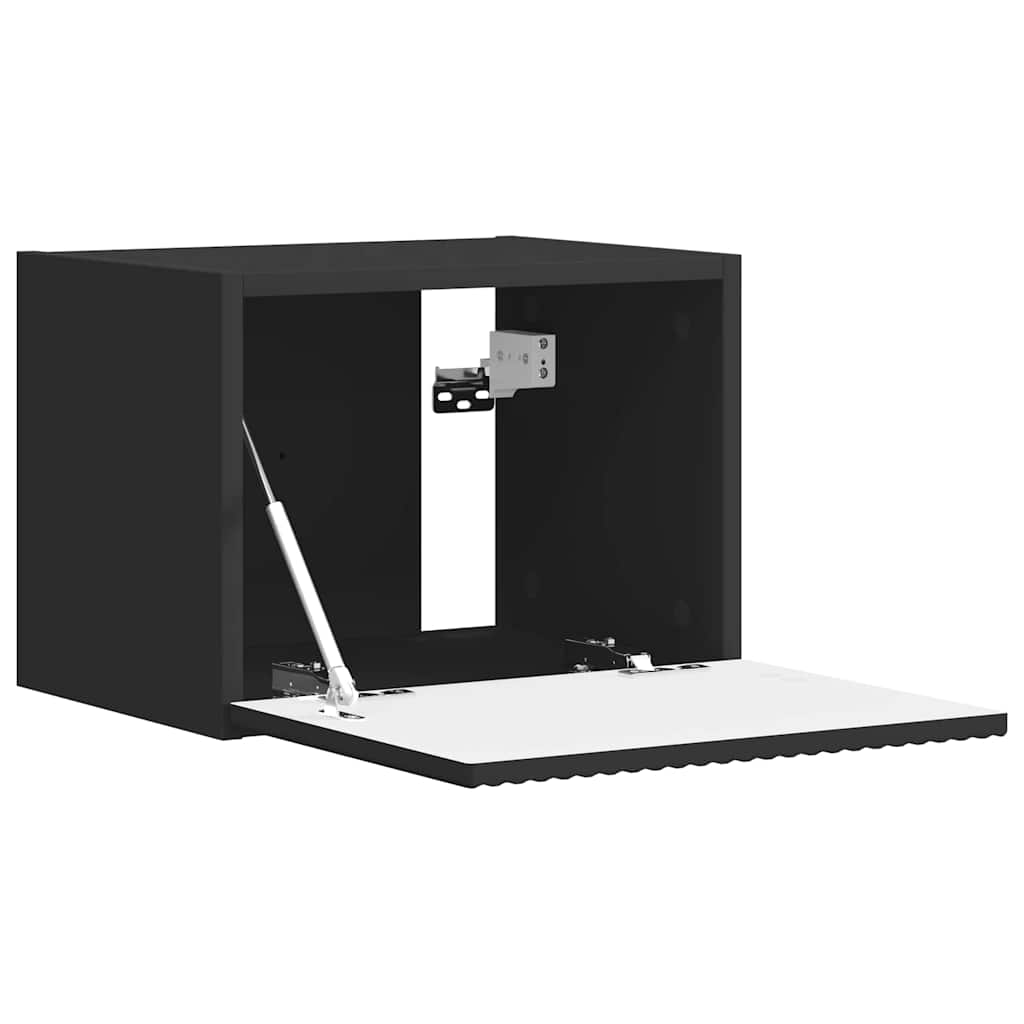 TV sieninė spintelė Juoda 39 x 31 x 29,5 cm Apdirbta mediena