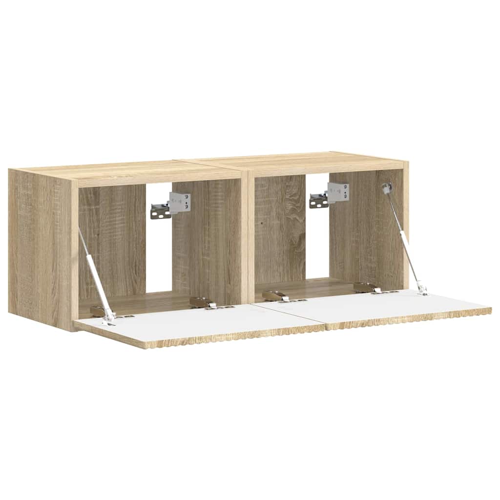 TV sieninė spintelė 2 pcs Sonoma 39 x 31 x 29,5 cm