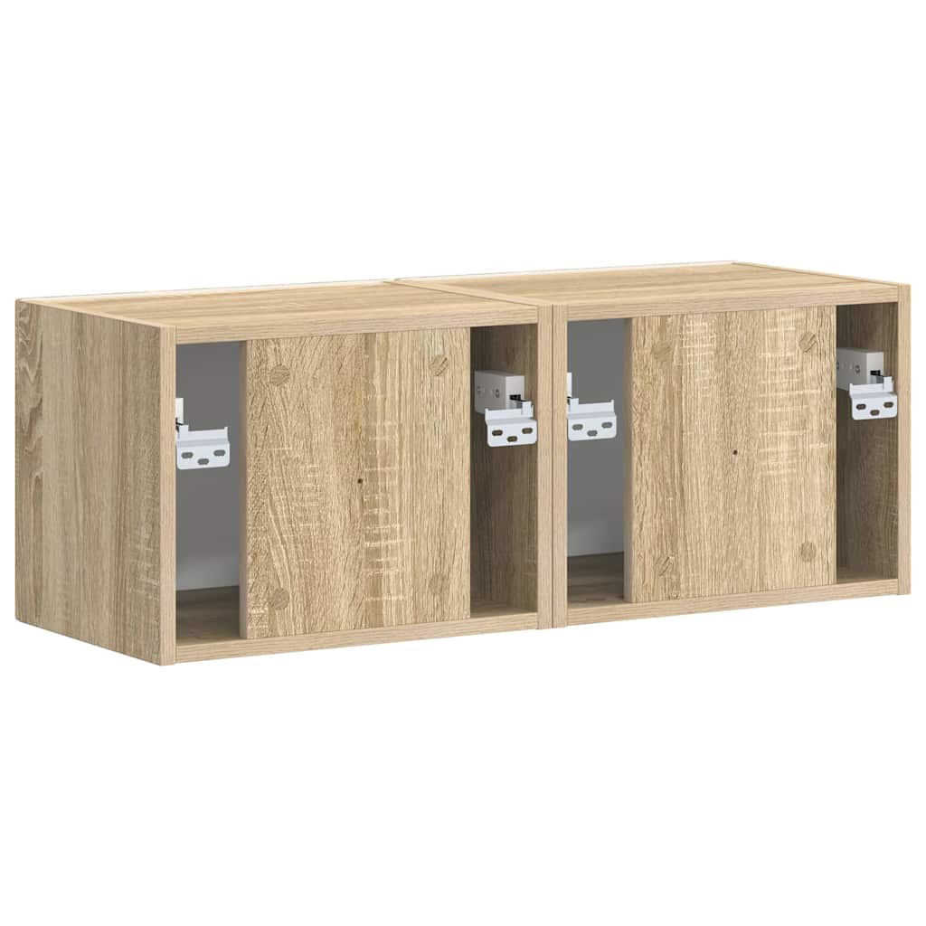 TV sieninė spintelė 2 pcs Sonoma 39 x 31 x 29,5 cm