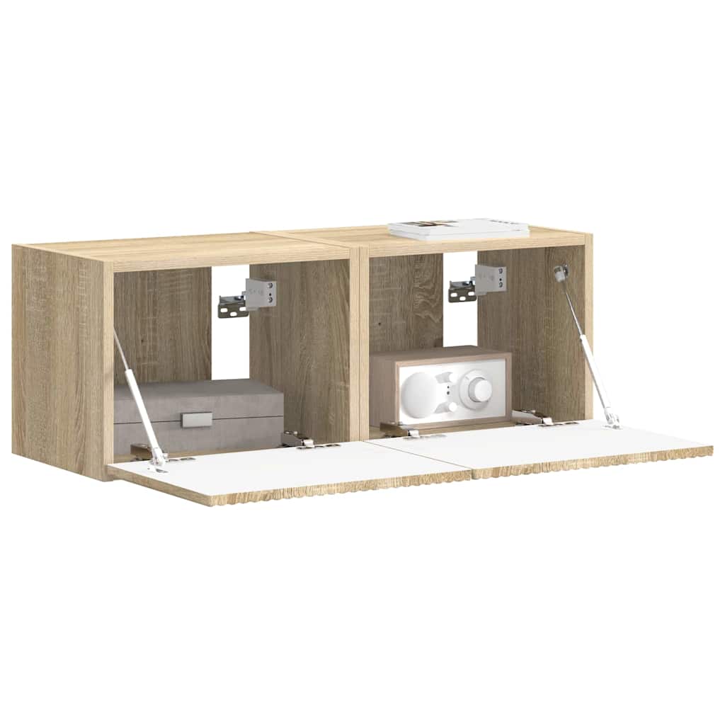 TV sieninė spintelė 2 pcs Sonoma 39 x 31 x 29,5 cm