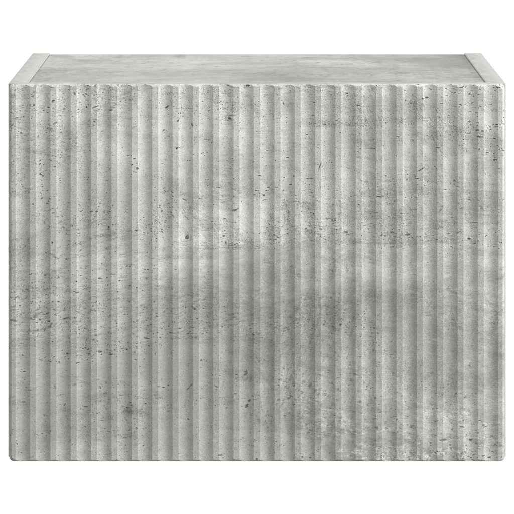 TV sieninė spintelė Betoninė 39 x 31 x 29,5 cm Apdirbta mediena
