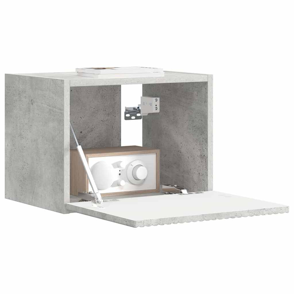 TV sieninė spintelė Betoninė 39 x 31 x 29,5 cm Apdirbta mediena