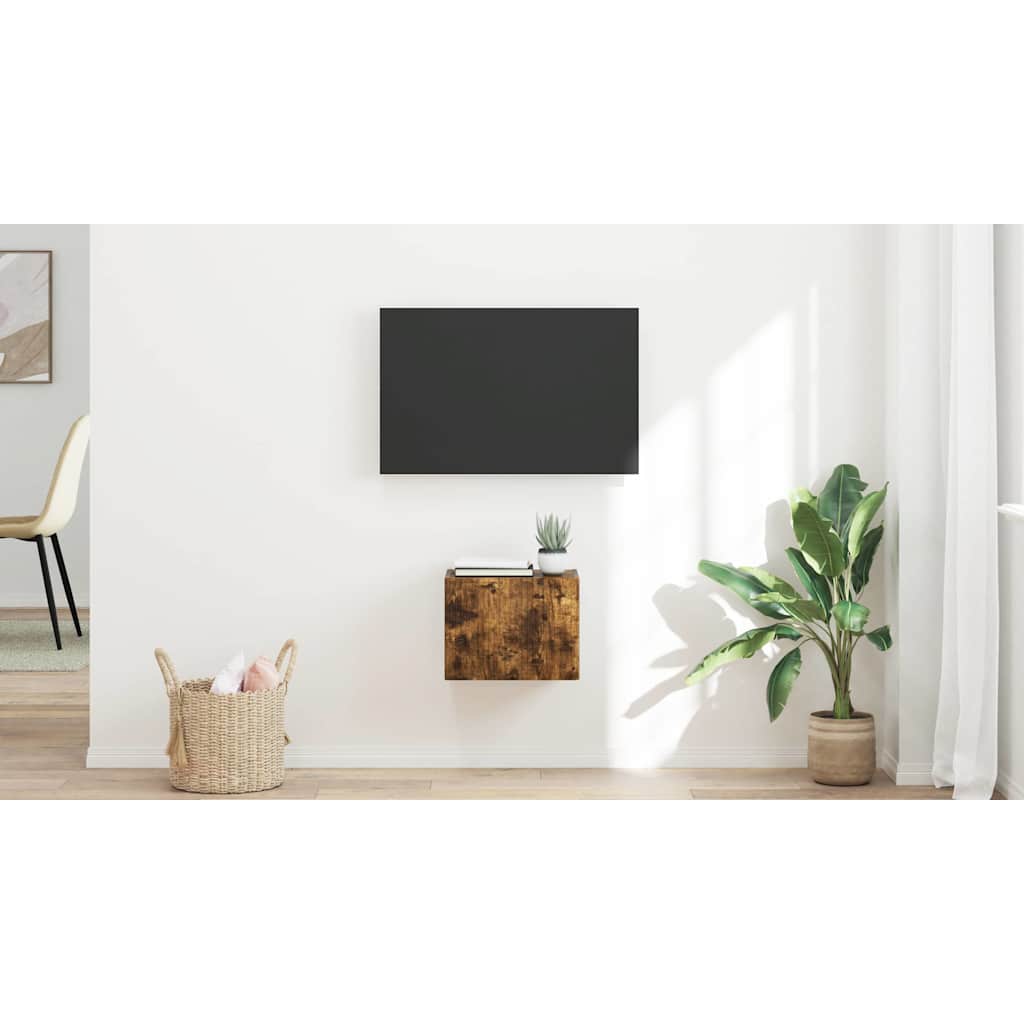 TV sieninė spintelė Rūkyta ąžuolas 39 x 31 x 29,5 cm