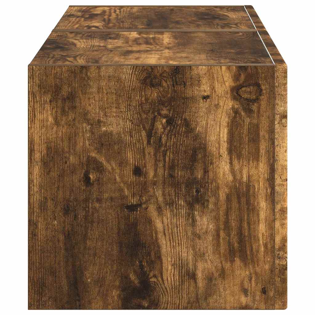 TV sieninė spintelė 2 pcs Rūkyta ąžuolas 39 x 31 x 29,5 cm
