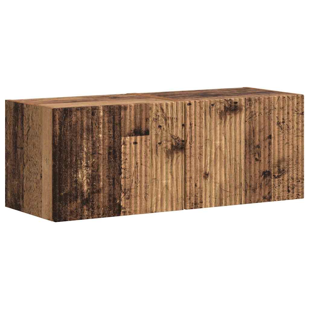 TV sieninė spintelė 2 pcs Senovinis medis 39 x 31 x 29,5 cm