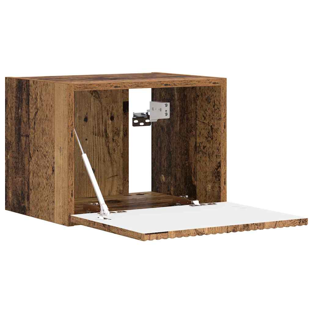 TV sieninė spintelė 2 pcs Senovinis medis 39 x 31 x 29,5 cm