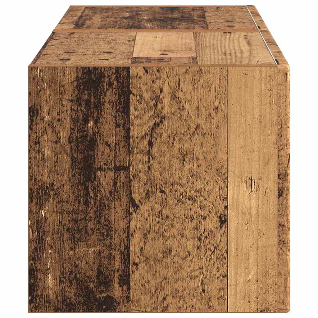 TV sieninė spintelė 2 pcs Senovinis medis 39 x 31 x 29,5 cm