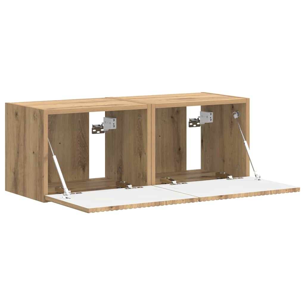 TV sieninė spintelė 2 pcs Meistrų ąžuolas 39 x 31 x 29,5 cm