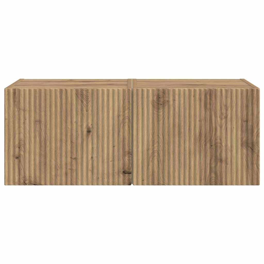 TV sieninė spintelė 2 pcs Meistrų ąžuolas 39 x 31 x 29,5 cm
