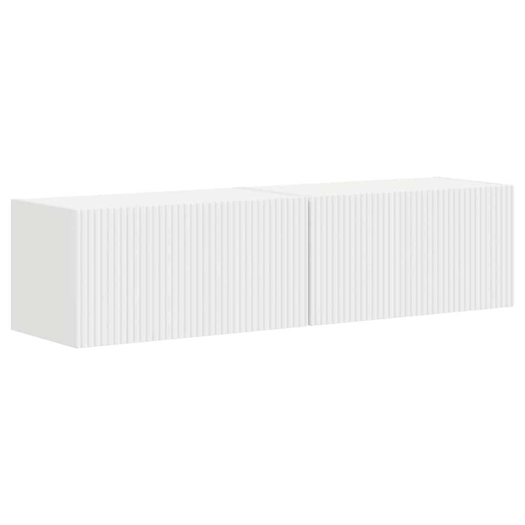 TV sieninė spintelė 2 pcs Balta 60 x 31 x 29,5 cm