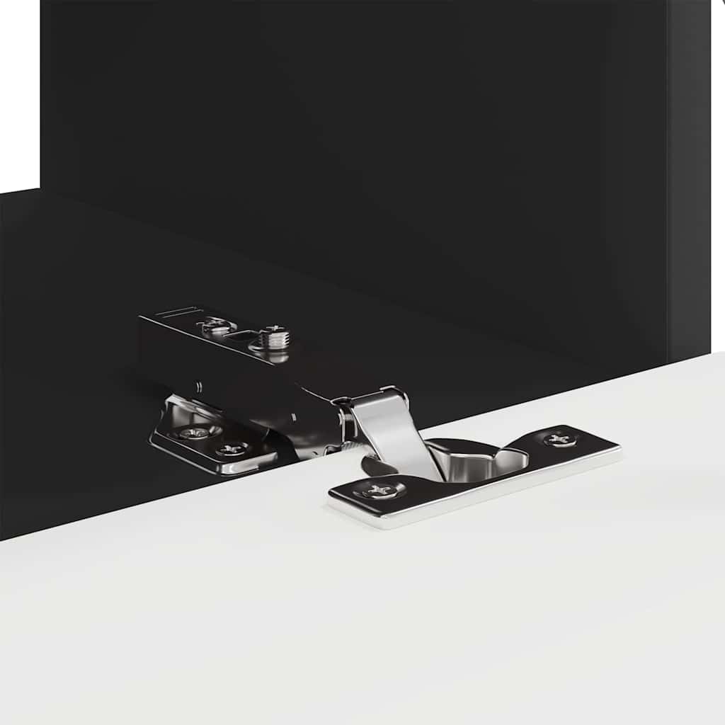 TV sienas skapītis 2 gab. Melns 60 x 31 x 29,5 cm