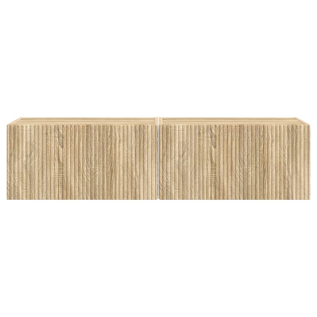 TV sieninė spintelė 2 pcs Sonoma 60 x 31 x 29,5 cm