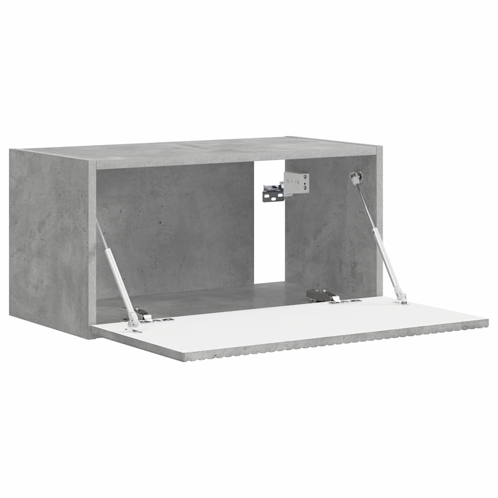 TV sieninė spintelė Betoninė 60 x 31 x 29,5 cm Apdirbta mediena