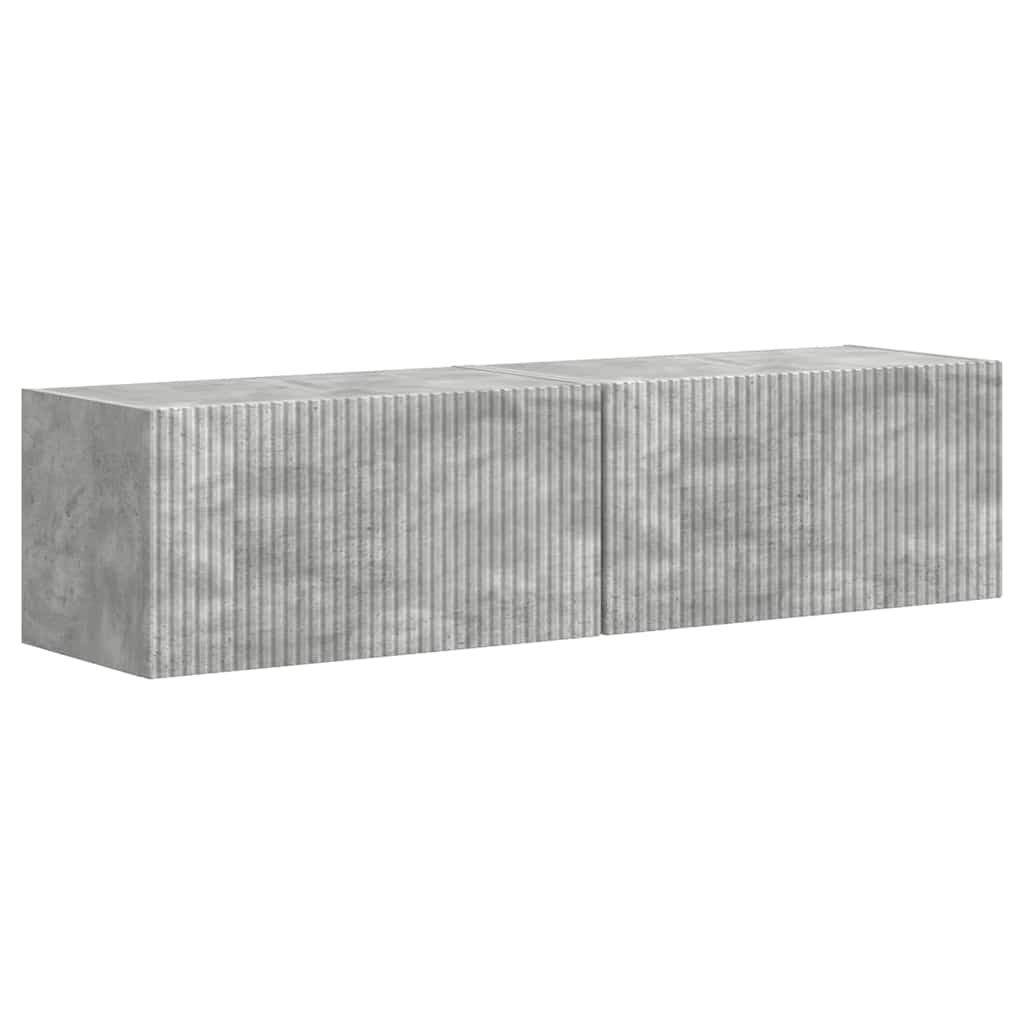 TV sieninė spintelė 2 pcs Betoninė 60 x 31 x 29,5 cm