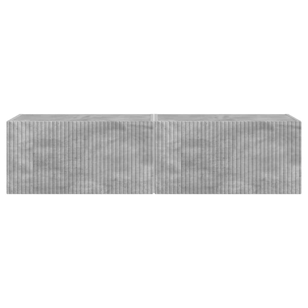 TV sieninė spintelė 2 pcs Betoninė 60 x 31 x 29,5 cm