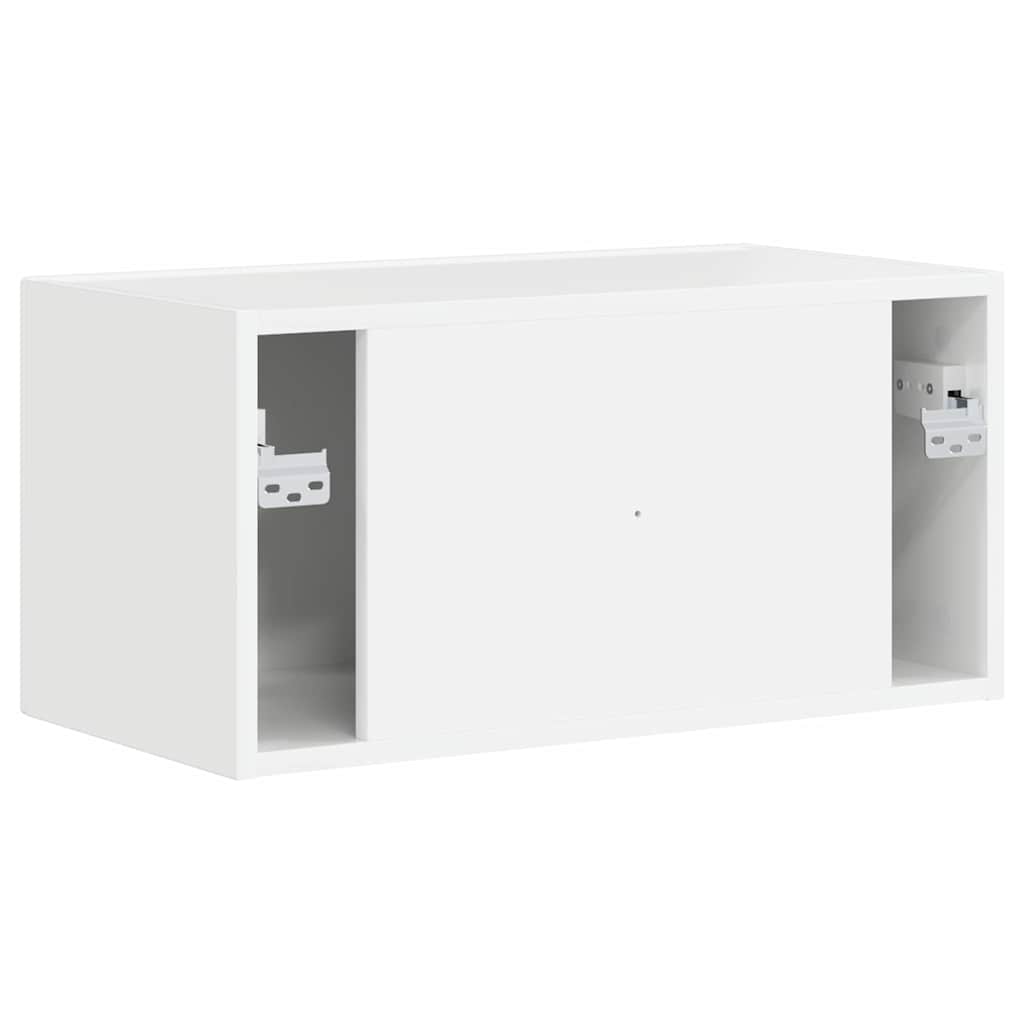 TV sieninė spintelė Blizgus baltas 60 x 31 x 29,5 cm