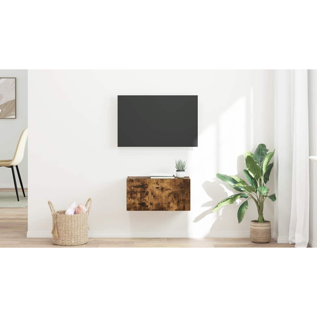 TV sienas skapītis Dūmu ozols 60 x 31 x 29,5 cm