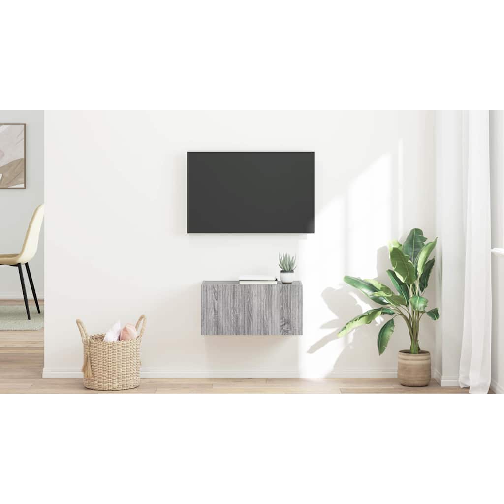 TV sienas skapītis Pelēks Sonoma 60 x 31 x 29,5 cm